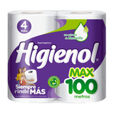 Papel Higiénico Higienol Max Simple 100 m De 4 u