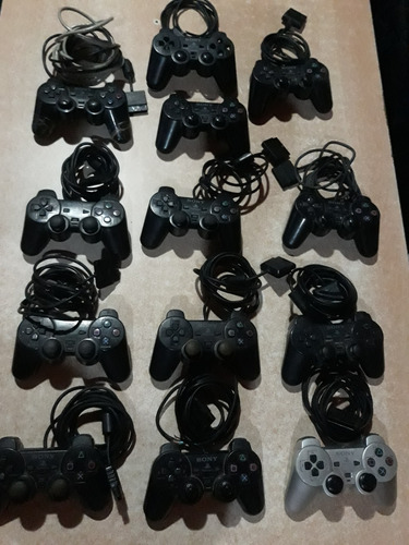 Lote De 16 Joystick De Ps2 Sony Originales Para Repuestos 