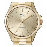 Reloj Para Unisex Q&q Qa06j010y Dorado