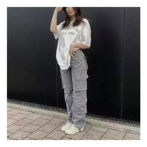 Pantalones De Mujer Cargo Pants Harén Casual De Moda Dama