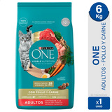 Alimento Purina One Gatos Pollo Carne Adultos 6kg