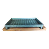 Tabla Pampa Grill Térmica Con Bandeja Madera Chica 22 Cm