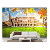 Adesivo De Parede Roma Coliseu Itália Turismo M² Ncd231