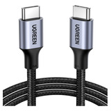 Ugreen Cable De Datos Usb-c 2.0 A Usb- C 2.0 5a 1m Gris