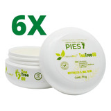 Paquete 6 Desodorantes Para Pies - 100% Naturales -sin Talco Tea Tree