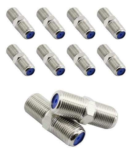 Conector Coaxial De Cobre Tipo F, Rg6 / Rg59 | 10 Piezas