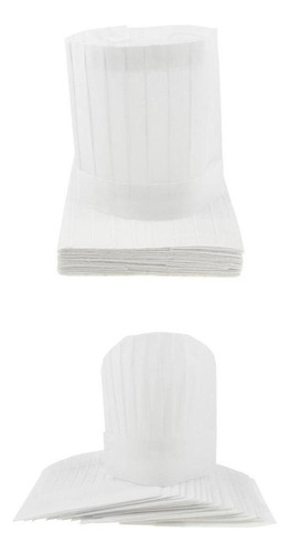 Q 40 Gorros De Chef Desechables, Gorros De Cocinero, X