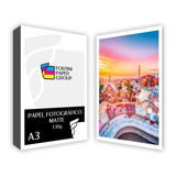 Papel Fotografico 130g A3 Matte 100 Folhas Premium Cor Branco