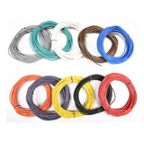 Cable Automotriz 100% Cobre Calibre 16 10 Colores 10 Mts C/u