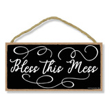 , Bless This Mess, 5.0 X 10.0 In, Decoración De Cocina...