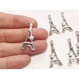 10 Dijes Torre Eiffel Metal Bijouterie Souvenirs Cumpleaños