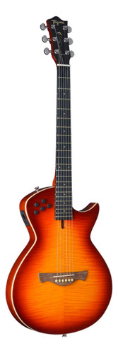 Guitarra Tagima Modena Eq Cherry Burst Steel, Orientada A La Derecha