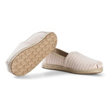 Alpargata Zapato Toms Niña - Blossom Woven Stripe Rope Sole