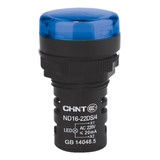 Ojo De Buey Chint Indicador Luminoso Azul Nd16-22ds/2 24v