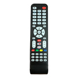 Control Letras Azules Compatible Con Jvc Smart Tv Mas Pilas