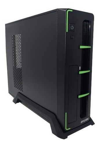 Gabinete Evotec Aruba Slim - M-atx, Negro, 600 W