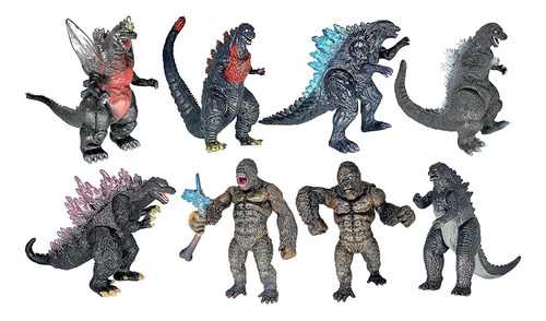 8 Piezas King Kong Vs Godzilla Juguetes 2021 Figuras De...