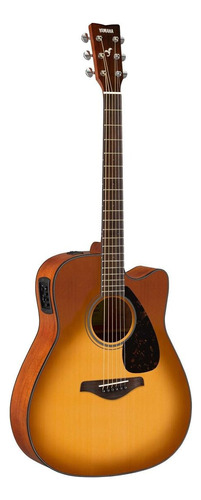 Violão Eletroacústica Yamaha Fgx800c Para Destros Sand Burst Brilhante