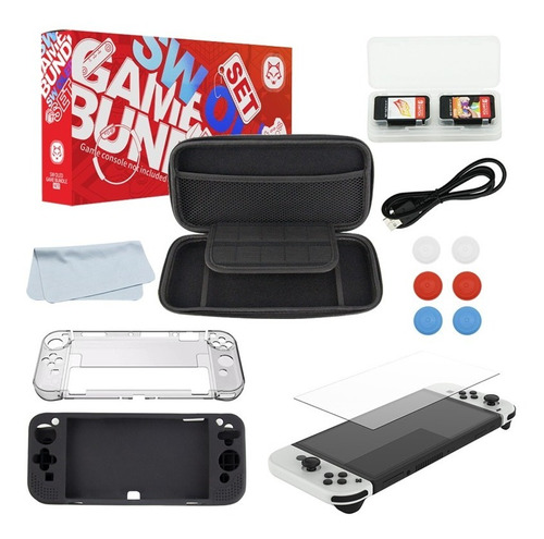 Pack 13 En 1 Protección Total Nintendo Switch Oled