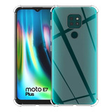 Capinha Capa Case Anti Shock Para Motorola Moto E7 Plus Cor Transparente Liso