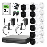 Dahua & Cronos Kit De Circuito Cerrado 8ch Full Hd Y Cámaras De Seguridad 2 Mp Con Disco Duro 3tb + Accesorios Dh-kit8ch-2mp-plus7n-v2 / Kit De Video Vigilancia Con Detección De Movimiento