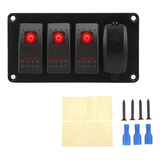 Panel Led Rocker De 4 Bandas, 12 V, 24 V, Doble Puerto Usb,