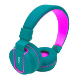 Fone De Ouvido Teen Fluor Hs107 Oex - Turquesa E Rosa Cor Ve