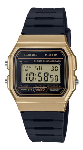 Reloj Casio F91w Dorado Caballero Retro Vintage Original