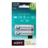 Pilas Sony Recargables Cycle-energy Aa 2700mah X2 Und