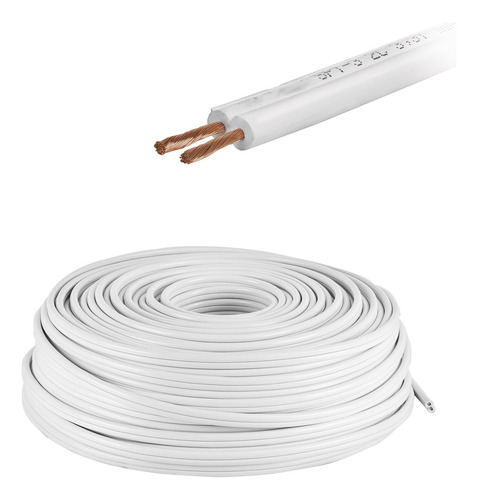 50 Mts Cable Tipo Pot Duplex Calibre 14 Flexible 100% Cobre