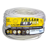 Cable Taller Kalop Tripolar 3 X 1mm Blanco (rollo X 100m)