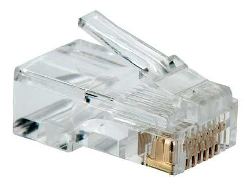 Fichas Plug Rj45 P/ Red Extensores Utp Conexión De Red  Gtia