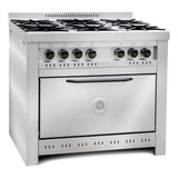 Cocina Corbelli Cf 100 Industrial 6 Hornallas Acero Inox