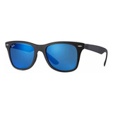 Ray Ban Rb4195 601s/55 Wayfarer Liteforce Azul Espejo