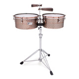 Toca Timbales Pro Line Cobre Negro Martillado Tpt1415-bc