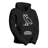 Sudadera Con Gorro Drake Buho Ovoxo Envio Gratis Blan