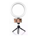 Iluminador Anel De Luz Aro Led Ring Light Tripé Mesa Celular