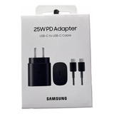 Cargador Samsung 25w Usb C S21 Ultra S22 Original + Cable C