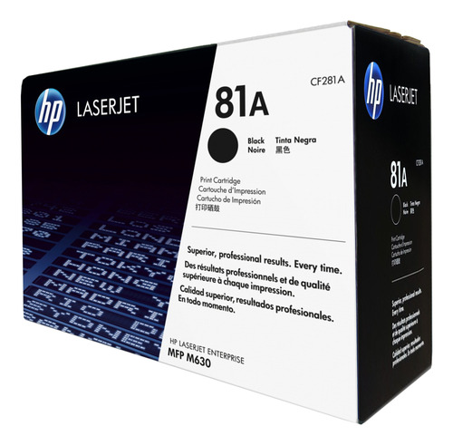 Cartucho Toner Original Hp 81a Negro Facturado