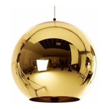 Lampara Colgante Moderna Esfera 25cm Color Oro