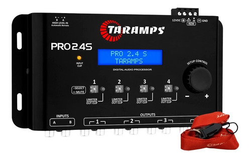 Processador Taramps Equalizador Pro 2.4s 4 Canais Crossover