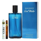 Cool Water Davidoff 125ml Hombre Original+perfume Cuba 35ml