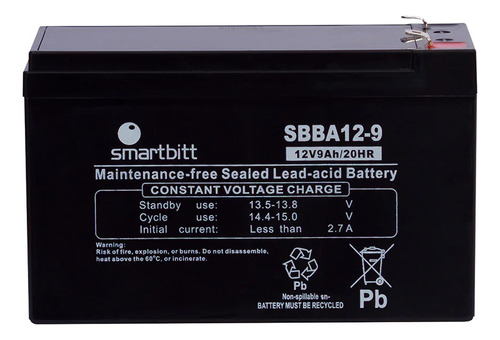 Bateria Ups Smartbitt 12v 9ah Sbnb750 Sbnb900lcd Sbnb1000