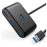 Hub Usb 3.0 Ugreen 4 Em 1 Comp. Do Cabo 1 Metro Preto