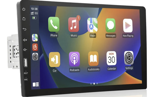 Pantalla 1 Din Carplay Android, Estereo, Camara Reversa