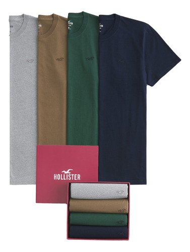 Paquete De 4 Playeras Hollister Originales 