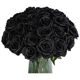 Rosas Negras Artificiales De Halloween, Ramo De Novia D...