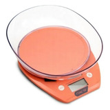 Balanza De Cocina Dig Concise Bc2024 Compact 1000 Con Bowl Capacidad Máxima 3 Kg Color Naranja Claro