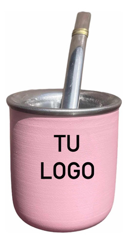 Mate Acero Personalizado + Bombilla Grabado Laser Calidad