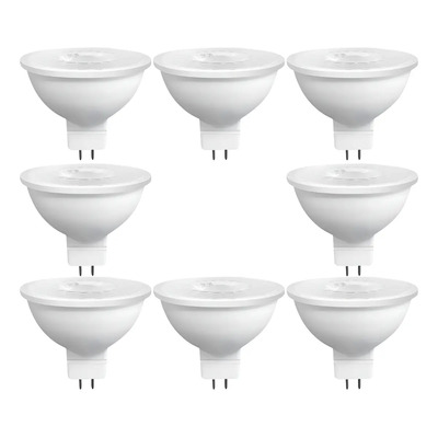 Paquete 8 Foco Led Mr16 6w Gu5.3 Luz Calida 3000k Luz Cálida | MercadoLibre